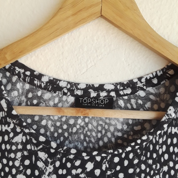 🤳SALE🤑🔥Topshop black and white Top Small - Picture 6 of 7